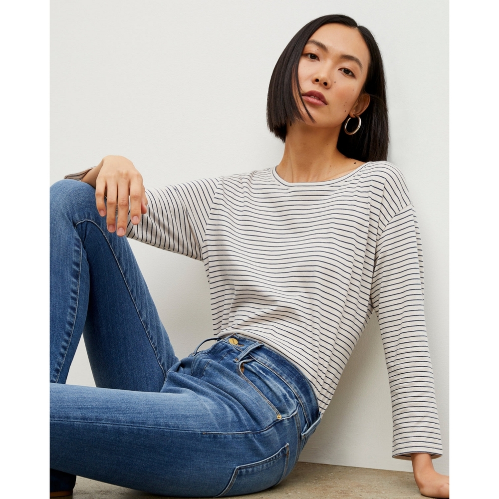 🖤 Frame Denim Skinny Distressed Le High Jeans Blue Medium - Picture 3 of 9